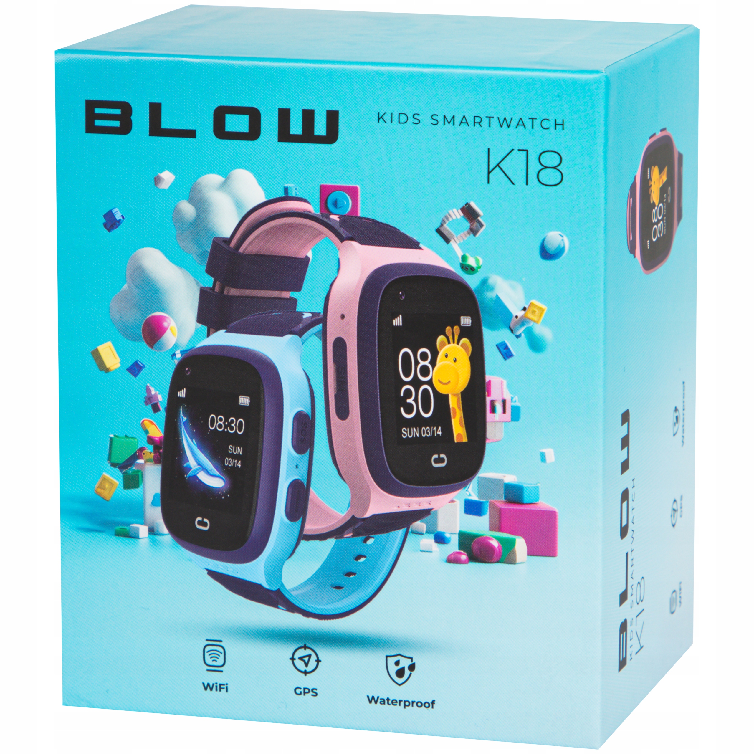 SMARTWATCH ZEGAREK DLA DZIECI SIM TELEFON WIDEOROZMOWY GPS SMS GRY MUZYKA Kolor koperty różowy