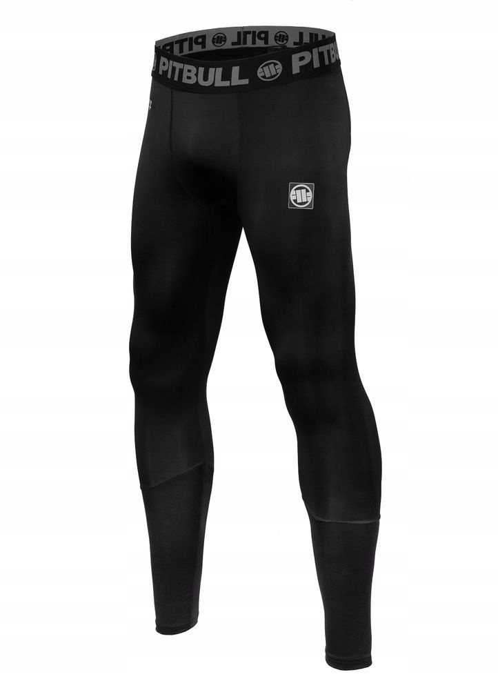 Męskie Legginsy Sportowe Pitbull Performance Pro plus New Logo Treningowe