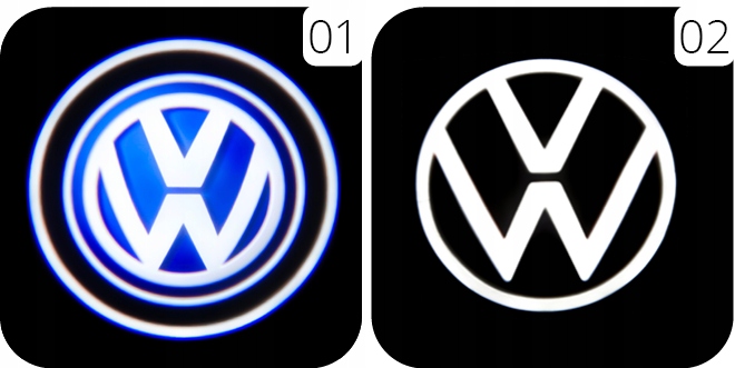 Volkswagen VW LED Logo Projektor HD Bezprzewodowy Golf Jetta Polo T-Roc up! EAN (GTIN) 5904703621683