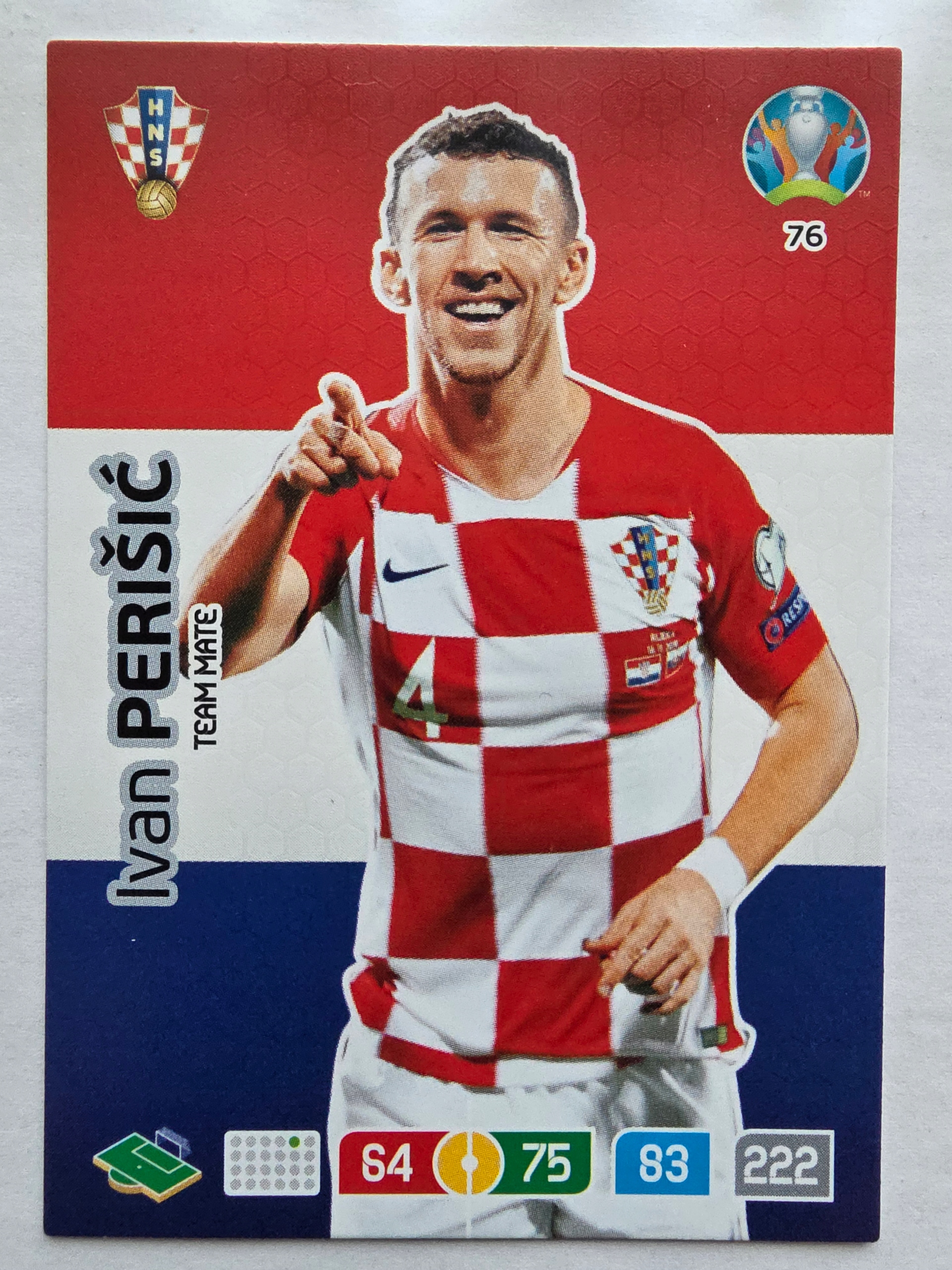 2020 Panini Euro Ivan Perisić Chorwacja Nr 76 /EO18
