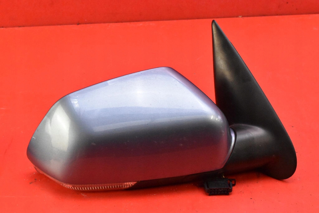 mirror right blue EU 014245 SKODA OCTAVIA 2 II 04-08 8 PIN