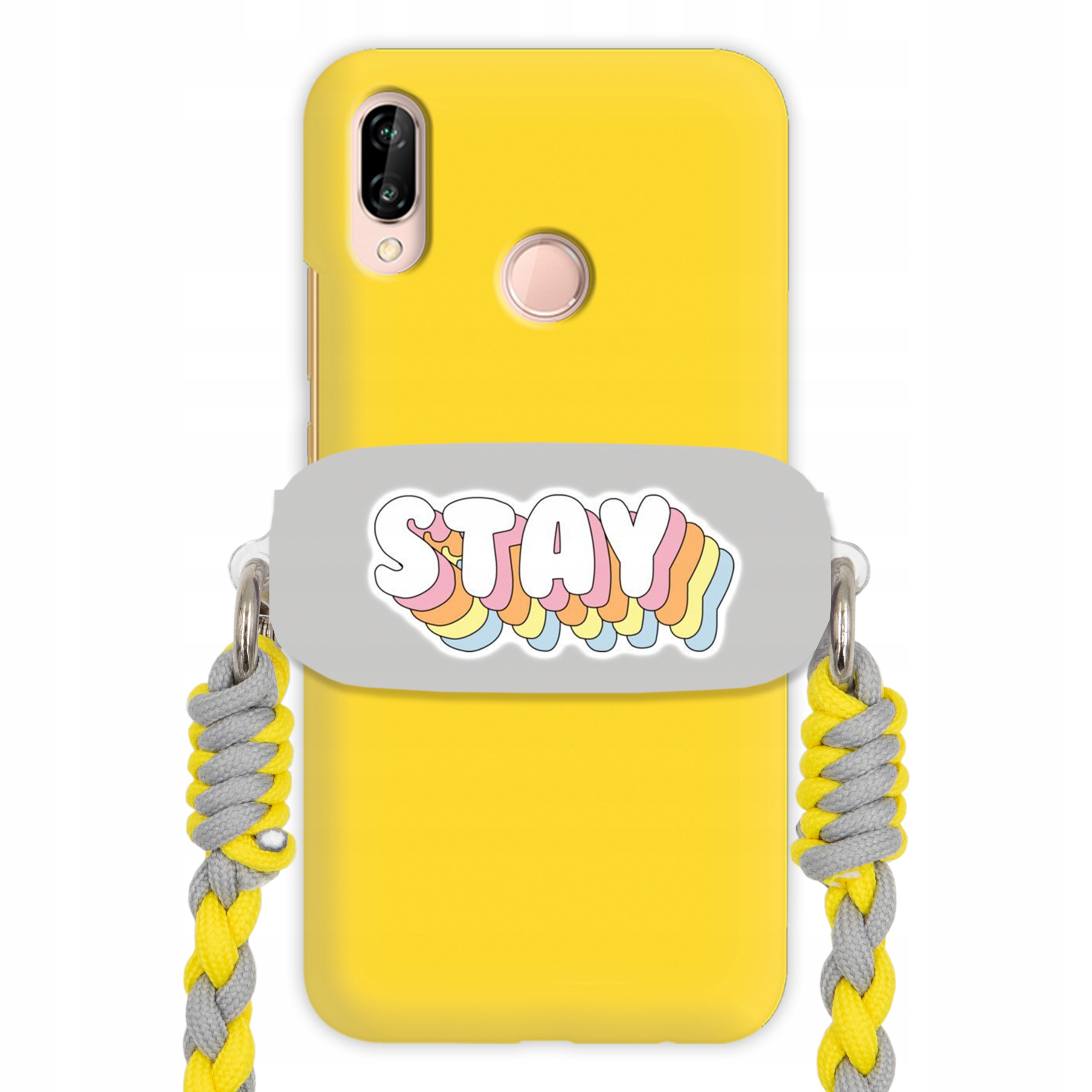 Puzdro Pre Huawei P20 Lite Matné Držiak s vodítkom Citáty Nápisy Happy Vzory