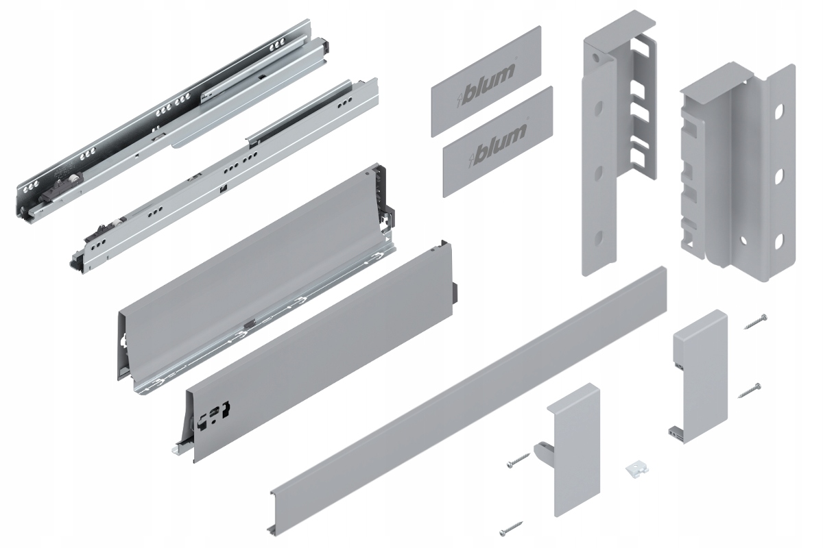 Blum Tandembox 450 Šuplík , Střední vnitřní, K, Šedá