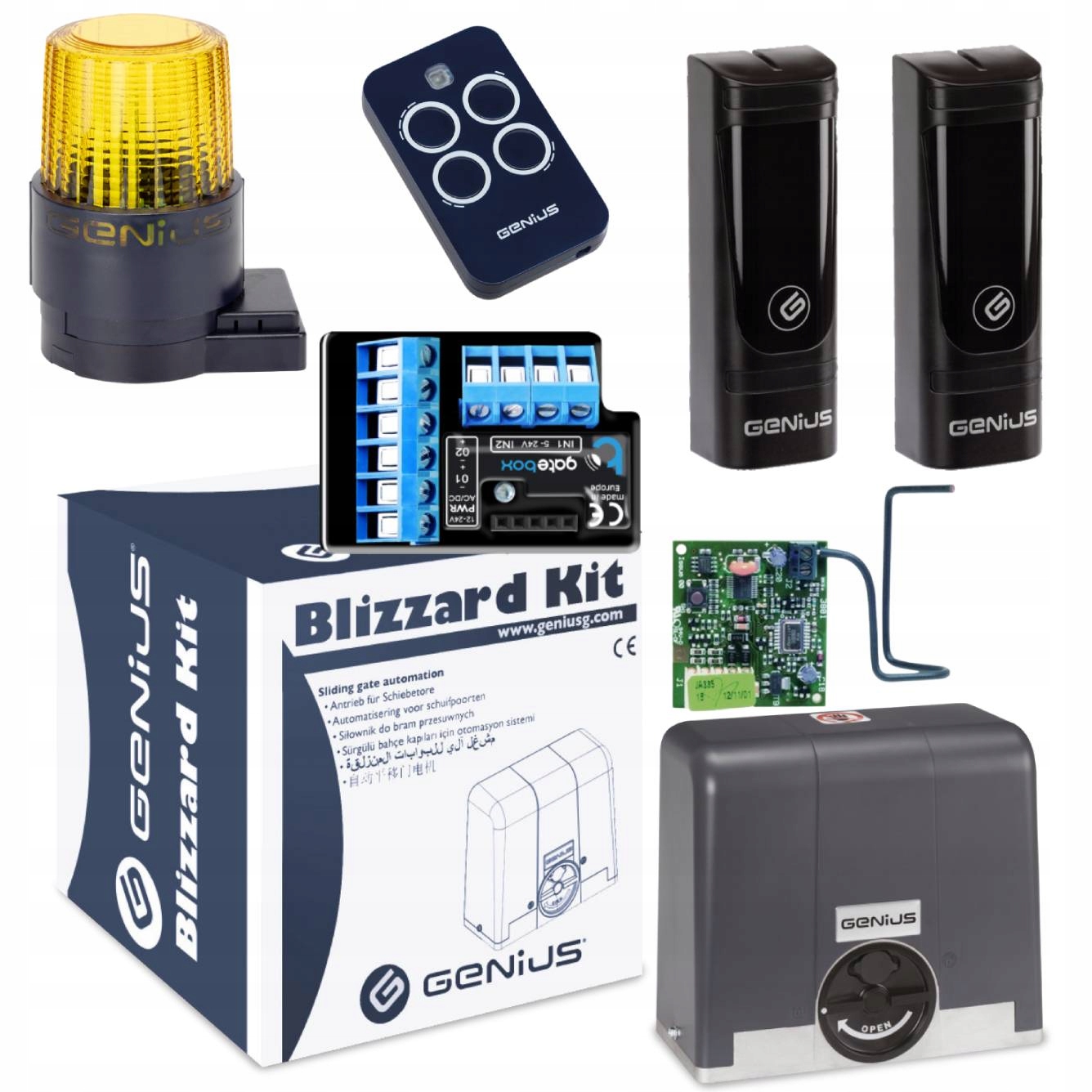 Genius BLIZZARD400+ Modul WiFi Lampa Guard pohon posuvnej brány