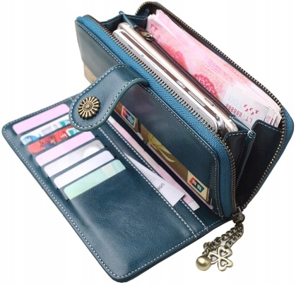 Duży Portfel portwel damski portmonetka torebka