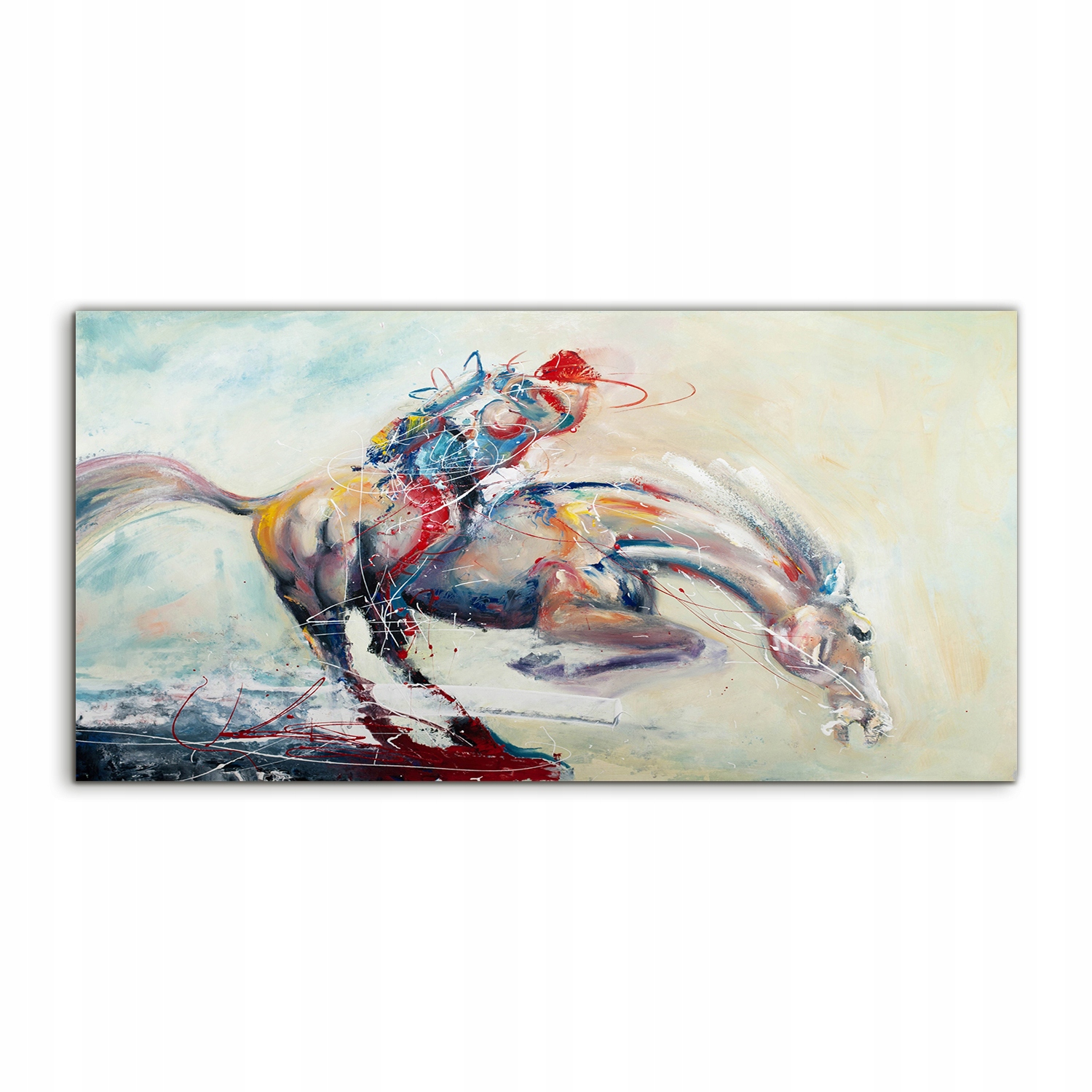 Akrylový obraz 120x60 Závesný kôň Abstrakcia Zvieratá