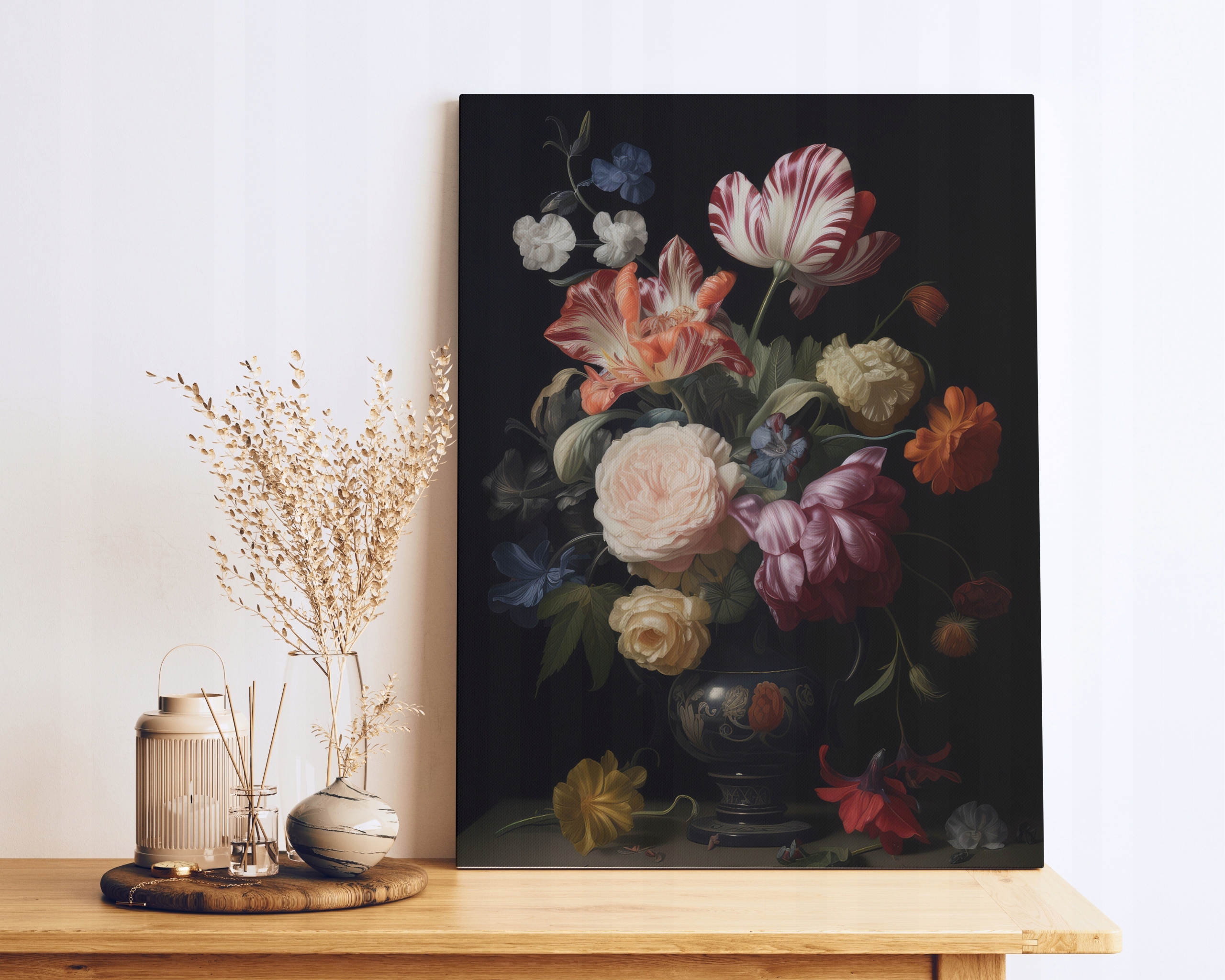 OBRAZ KWIATY NA PŁÓTNIE OBRAZY NA ŚCIANĘ DO SALONU BUKIET *wiele wzorów Stan opakowania oryginalne