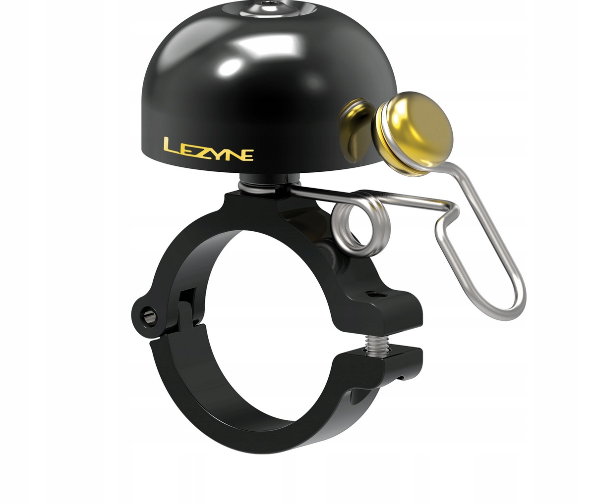 Zvonek Lezyne Classic Stainless Brass Bell černo-zlatý