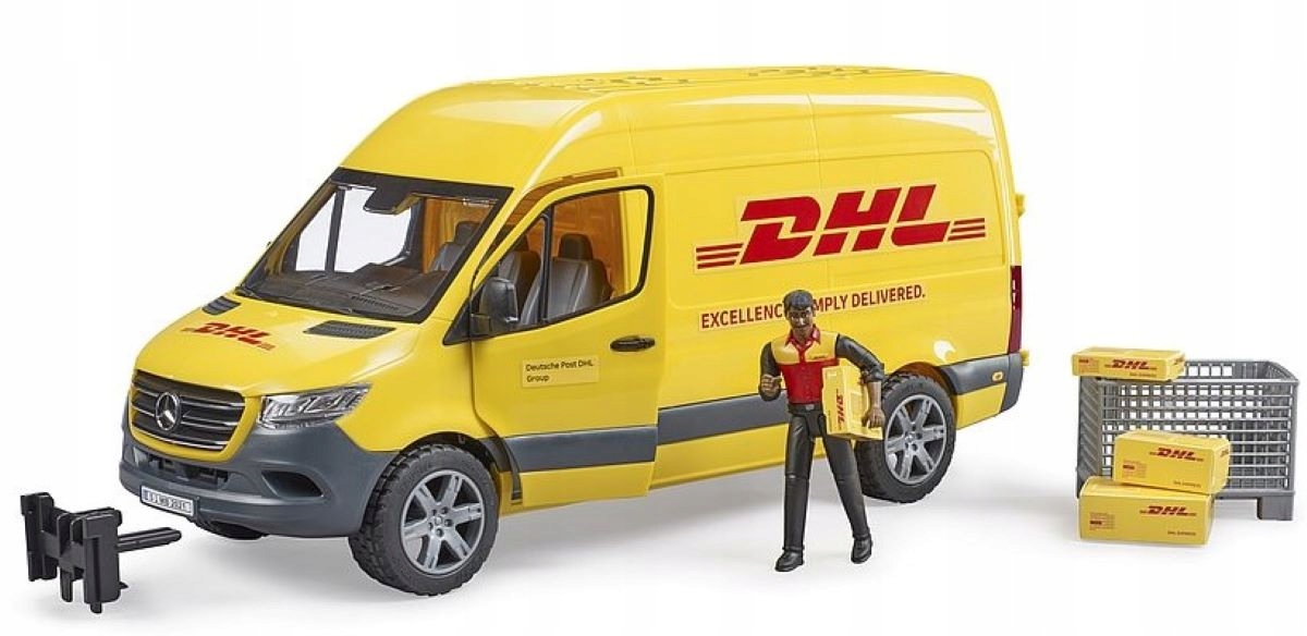 

Bruder 02671 Samochód Mb Sprinter Dhl z kierowcą