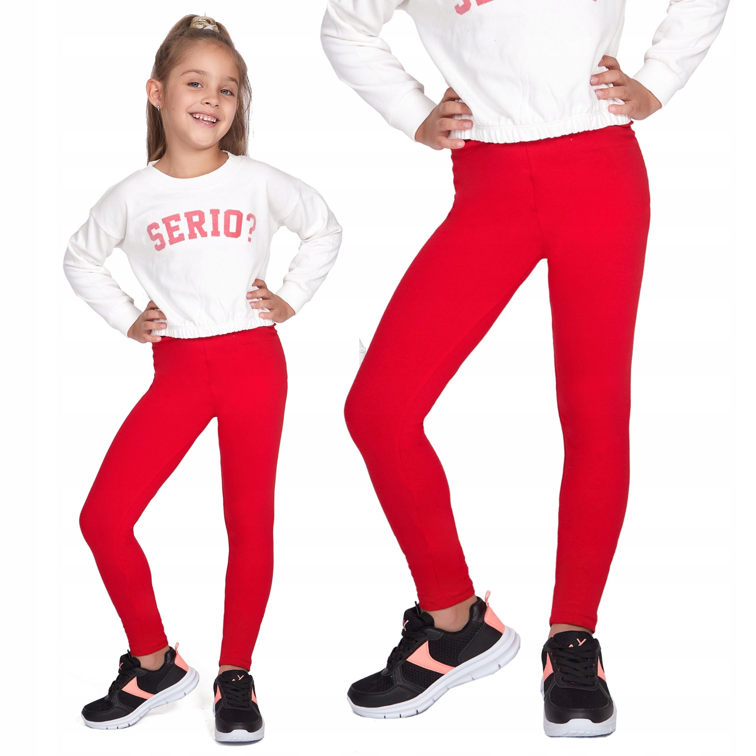 

Legginsy Dziewczęce Getry Dziecięce Czerwone 122