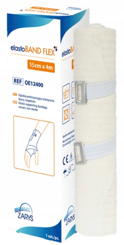 

Bandaż Elastyczny Z Zapinką 15cm x 4m 1szt
