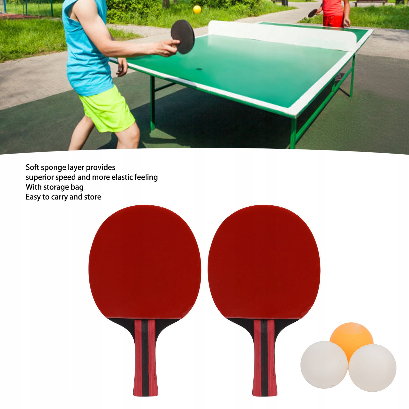 Pingpong Paddle Ball Set 2 szt. Rakietki do Marka inna