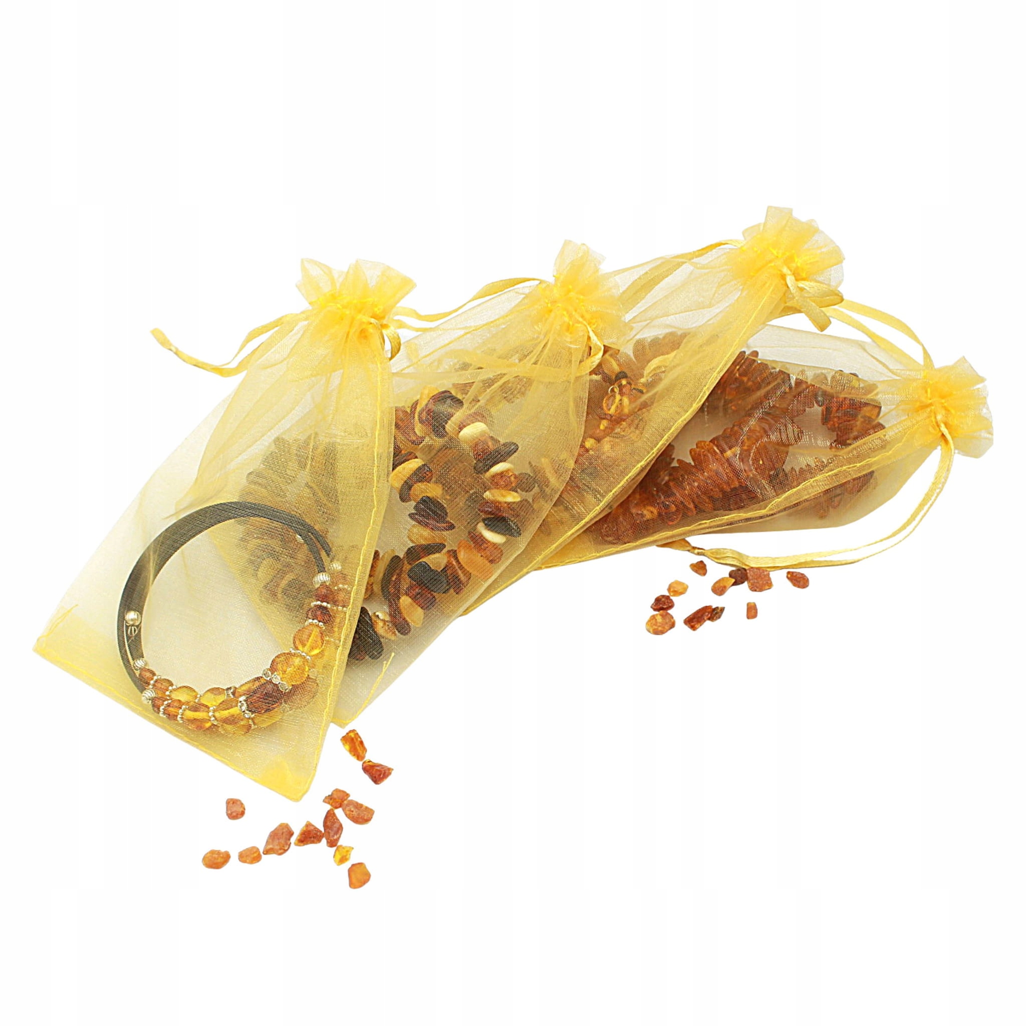 NASZYJNIK dla dzieci Z BURSZTYNEM na ząbkowanie Długość całkowita 32 cm