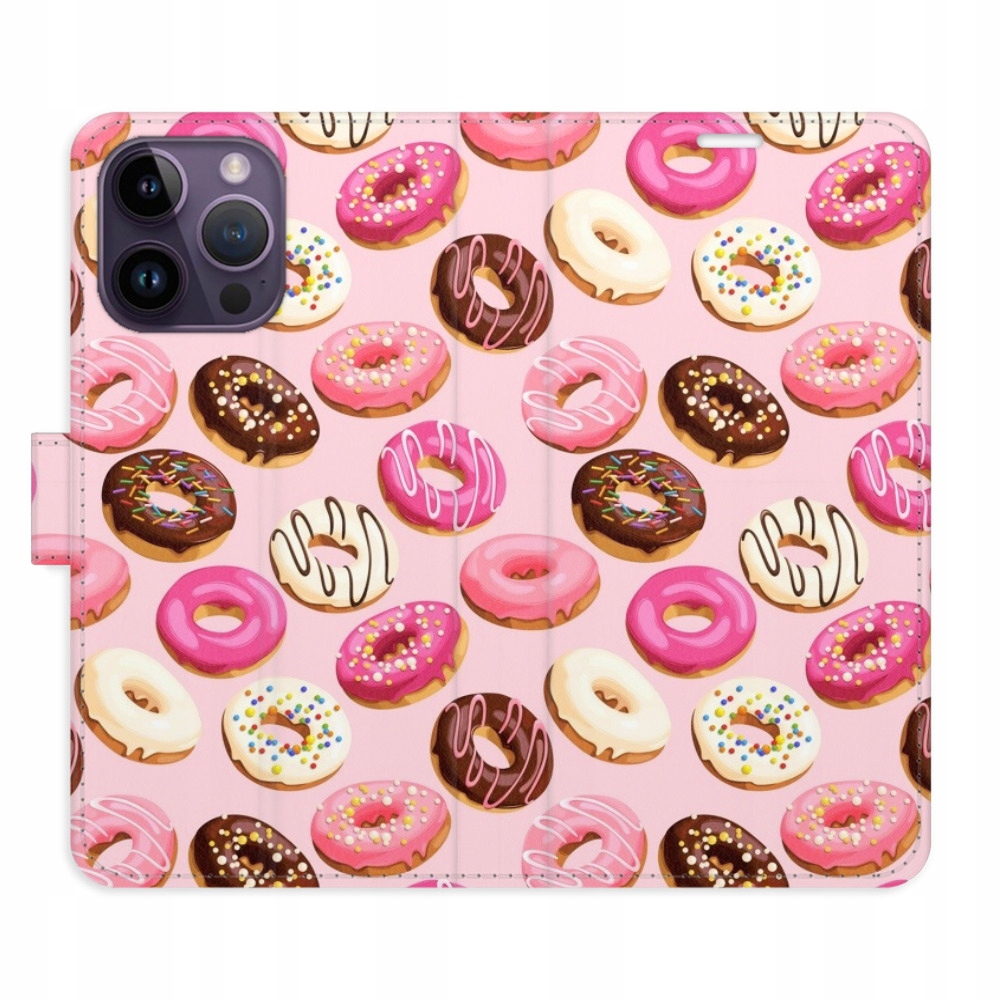 Etui z klapką iSaprio Donuts Pattern 03 do iPhone 14 Pro Max