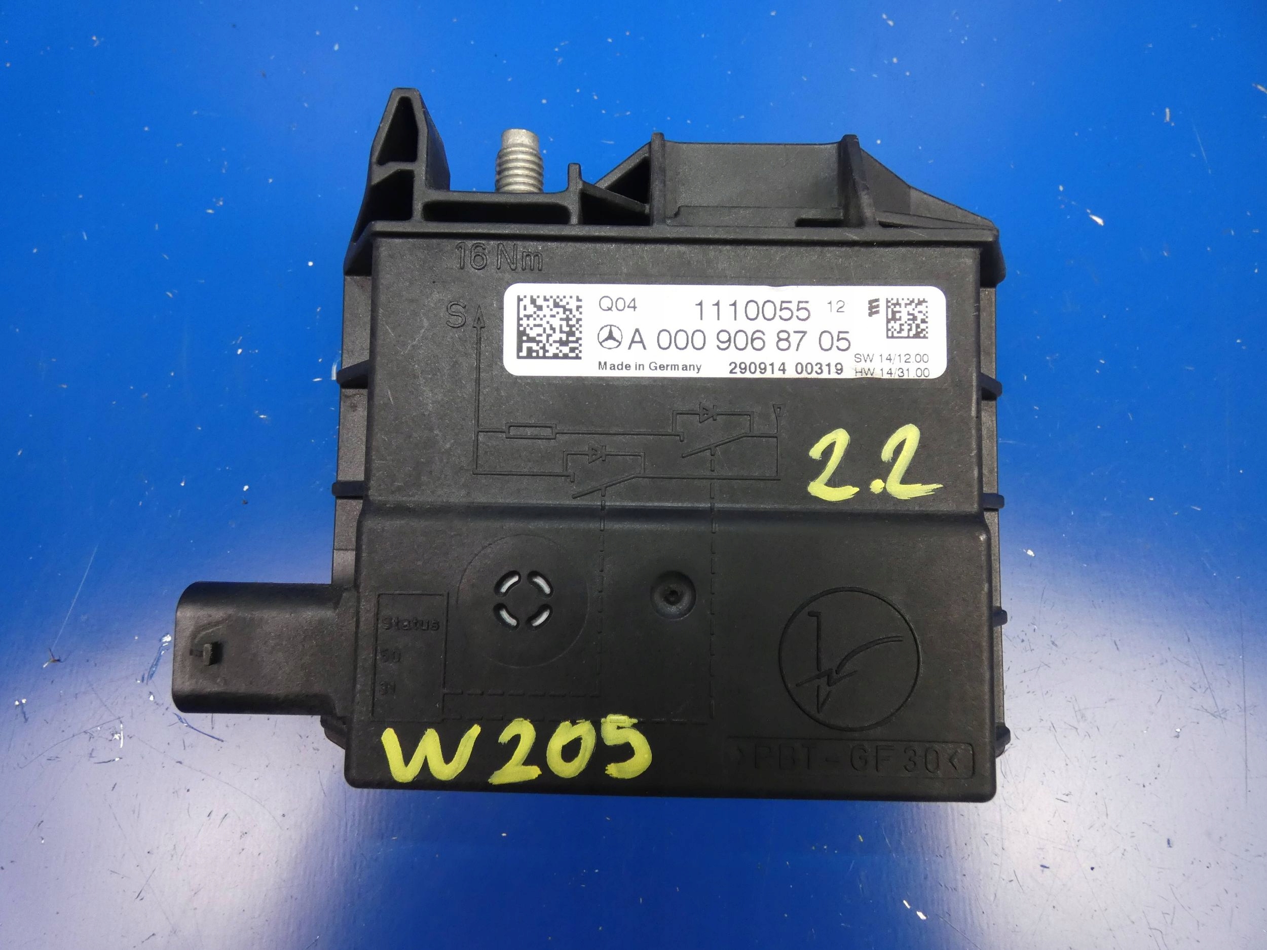MERCEDES C KLASA W205 GLC W253 terminal module fuse plus