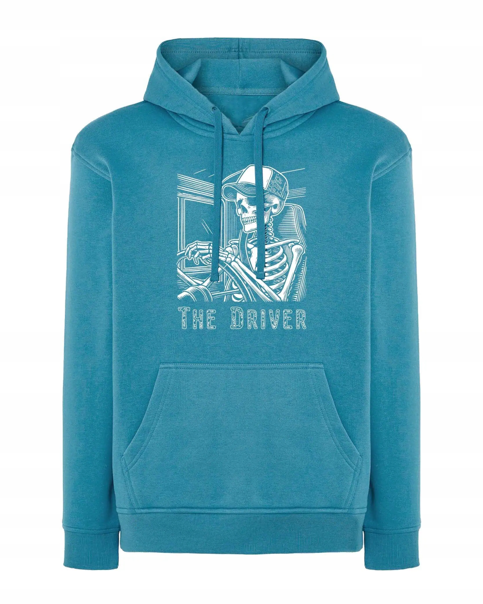 Mikina pro řidiče The Driver Kostra Motorismus Řidič Modrá M