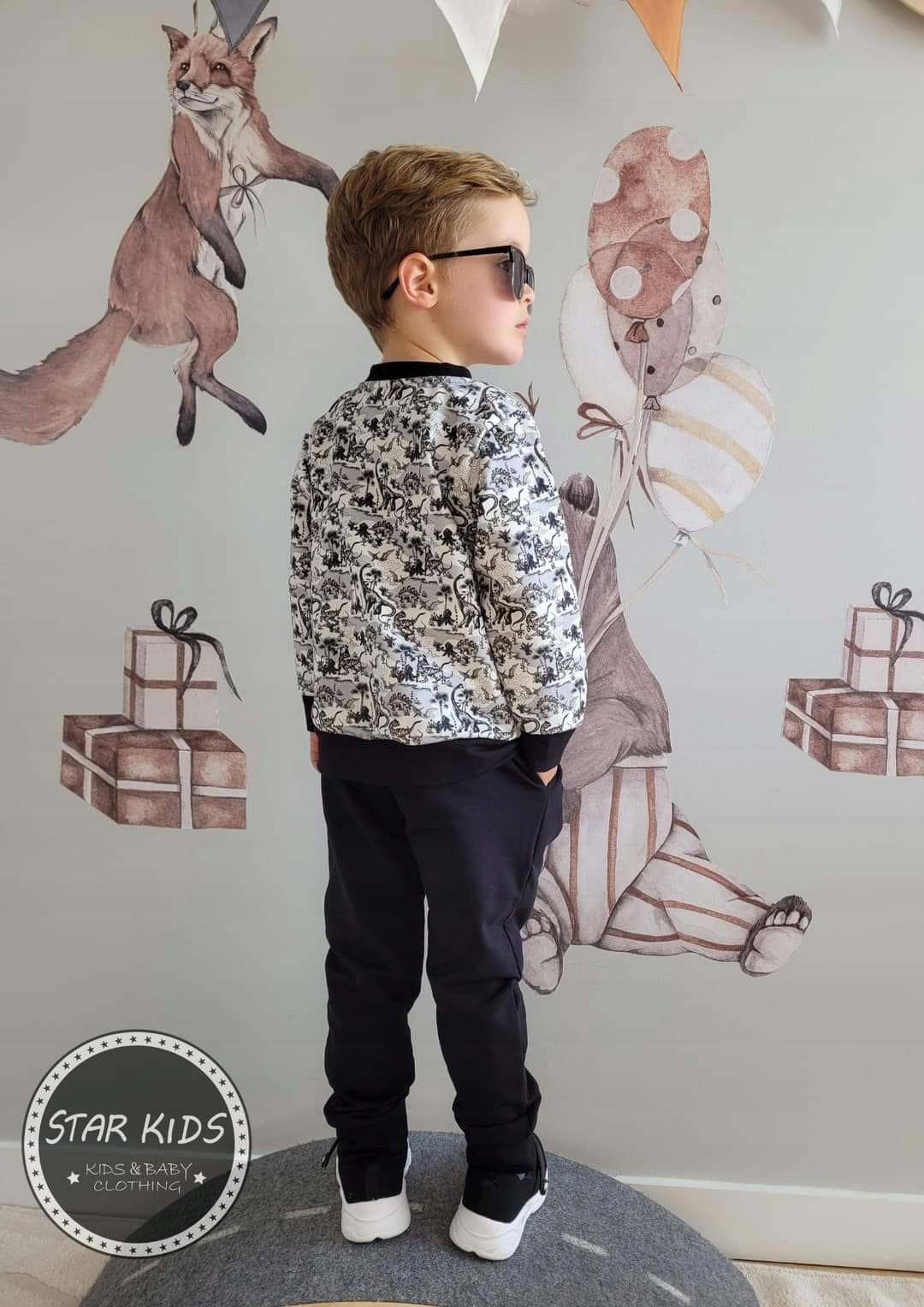 DRES CHŁOPIĘCY JAKOŚĆ PREMIUM DINUŚ DINOZAURY 86