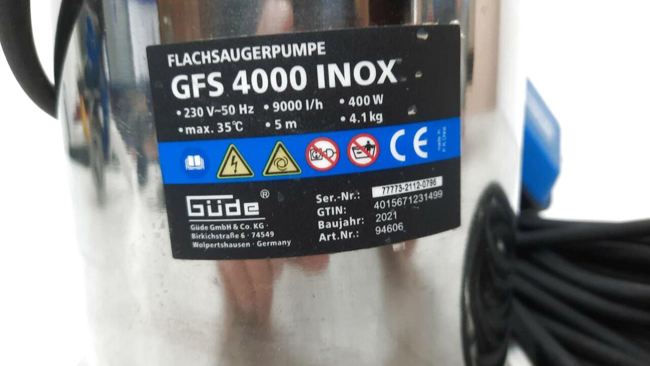 GÜDE Flachsaugerpumpe GFS 4000 INOX_94606