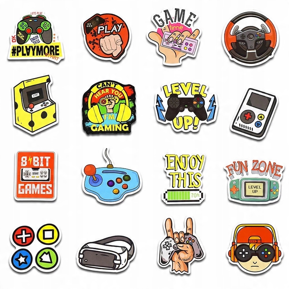 

Naklejki Na Rower Walizke Laptop MIX Game 50 szt