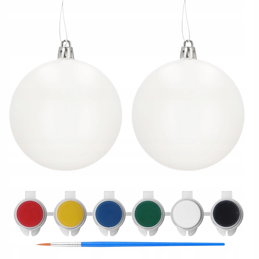 BOMBKI DO MALOWANIA ŚWIĄTECZNE ZAWIESZKI ZESTAW MALARSKI PREZENT ŚWIĘTA Marka Artmaker