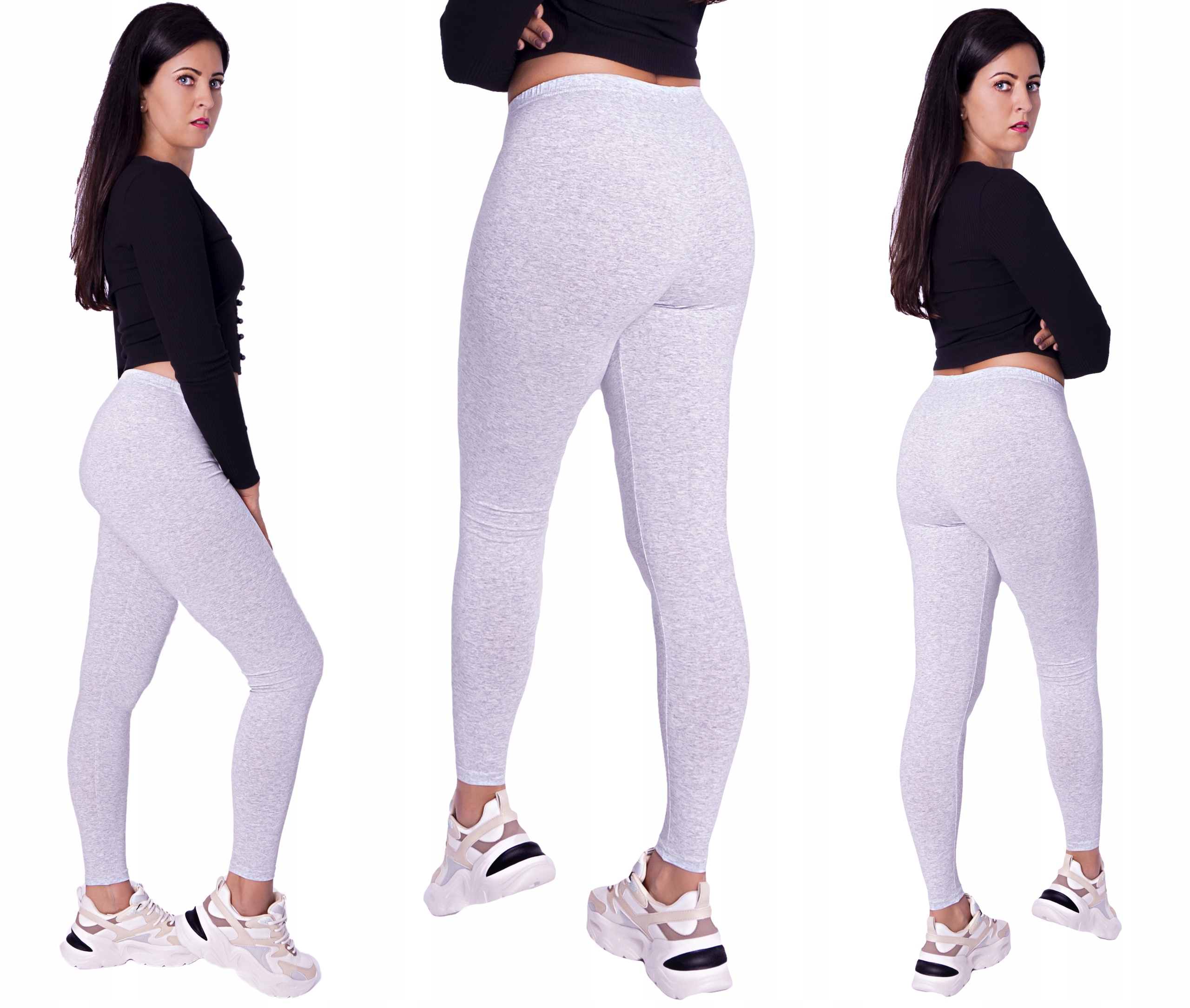 

Legginsy Bawełniane Getry długie Melanż rozm: XL