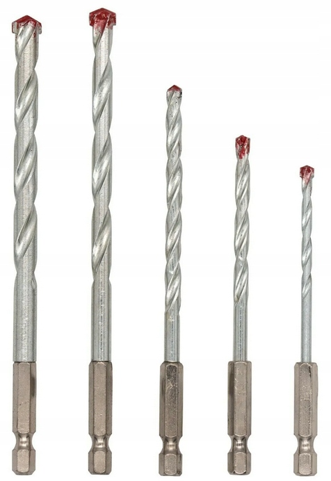 

Wiertła do Betonu Bit 1/4" Hofftech 4-10 mm