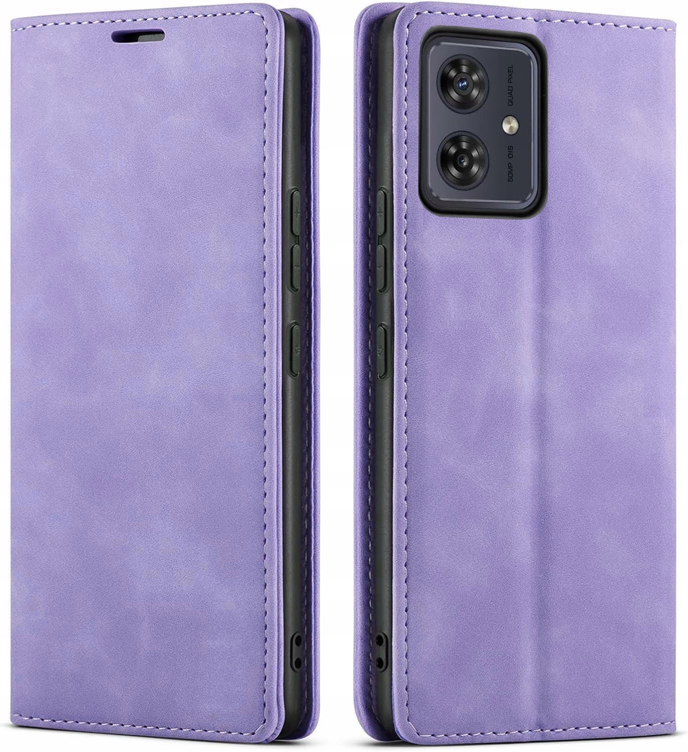 ETUI SKÓRZANE MAGNETYCZNE DO MOTOROLA MOTO G54 5G / Power Edition +SZKŁO Dedykowana marka Motorola