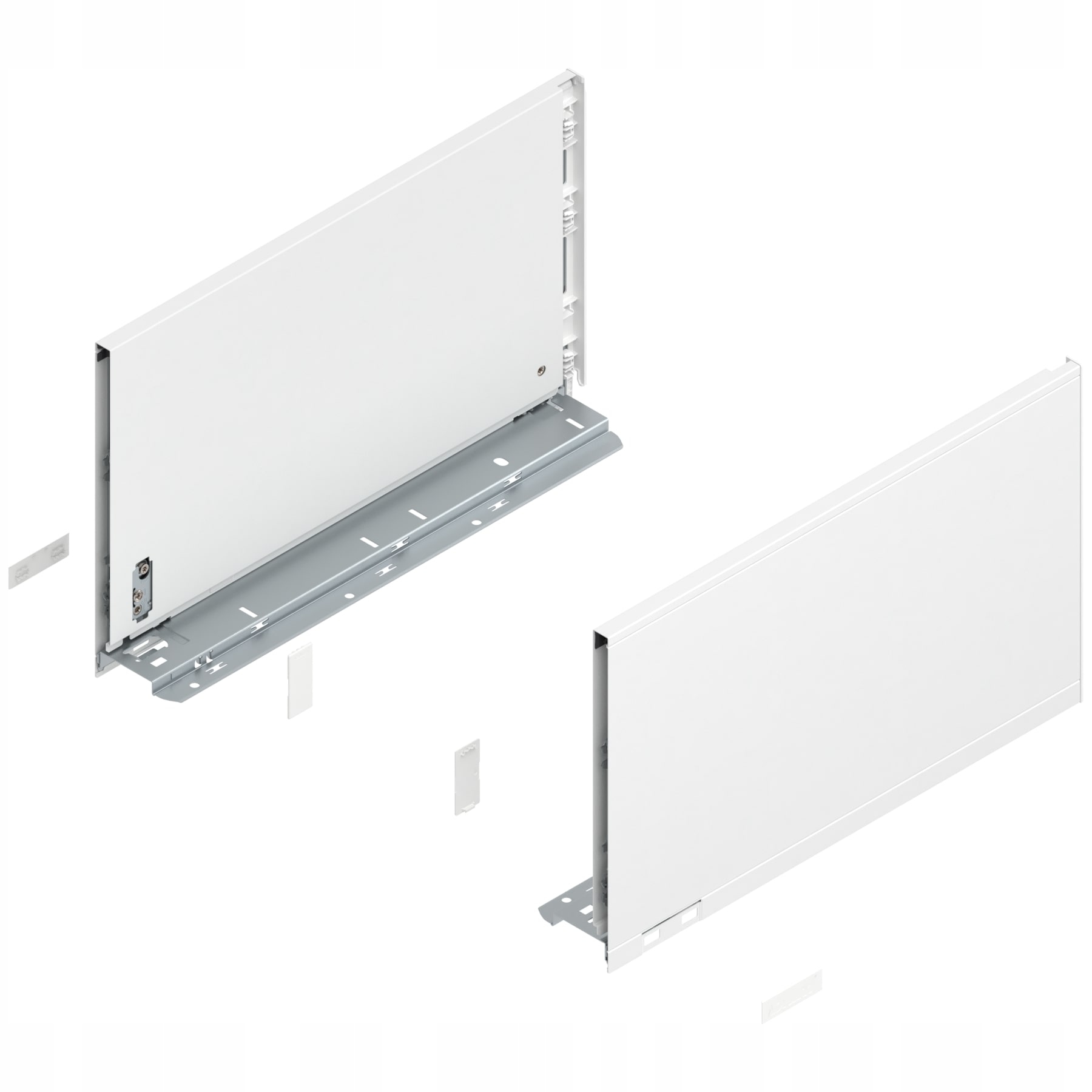 BLUM770F4002SLEGRABOX boky zásuvky o wys.NL=400 mm, hedvábná bílá matná barva