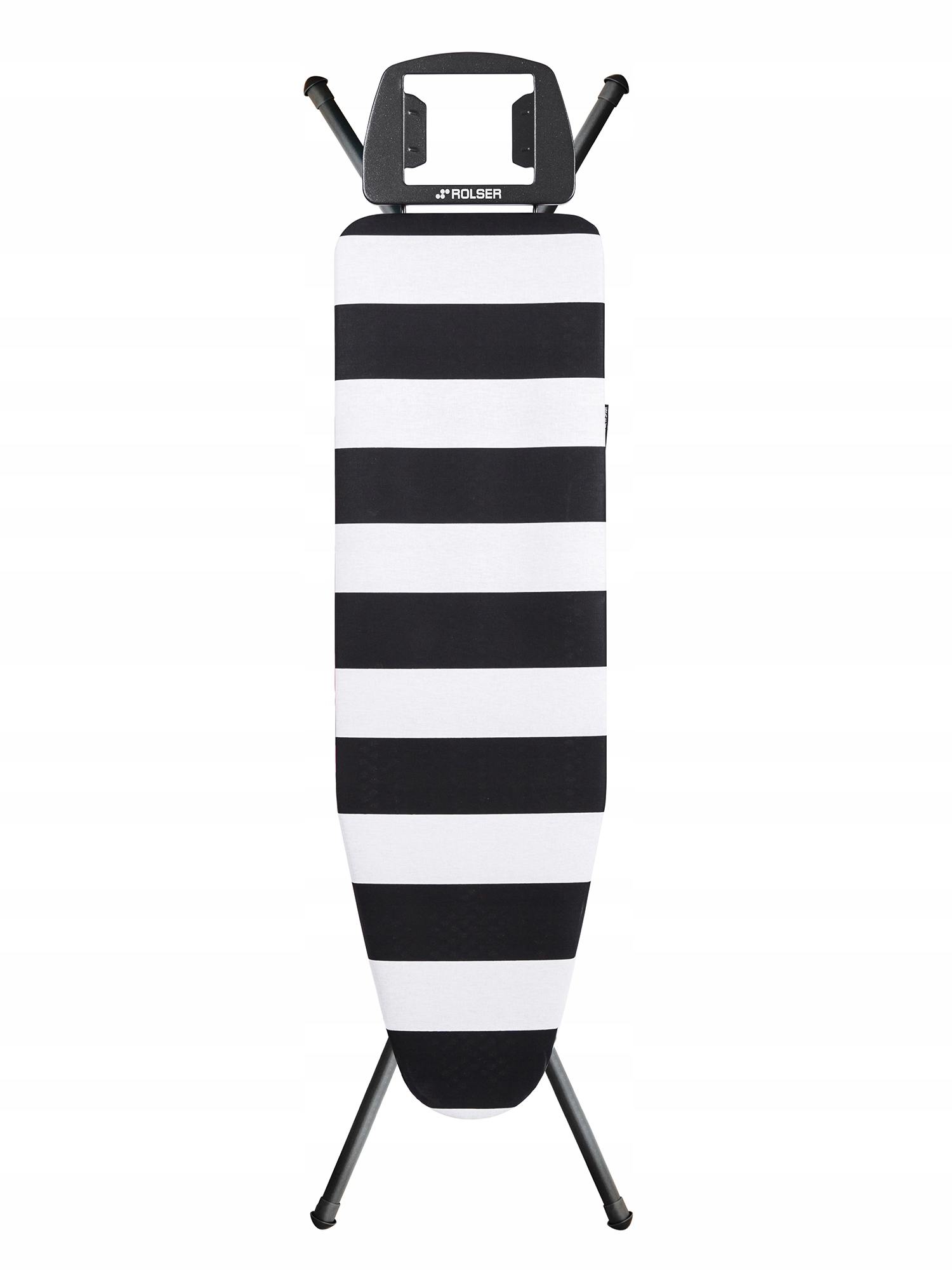 Levně Žehlicí prkno malé 110 x 32 cm Rolser K-s Black Tube Lido bílo-černé