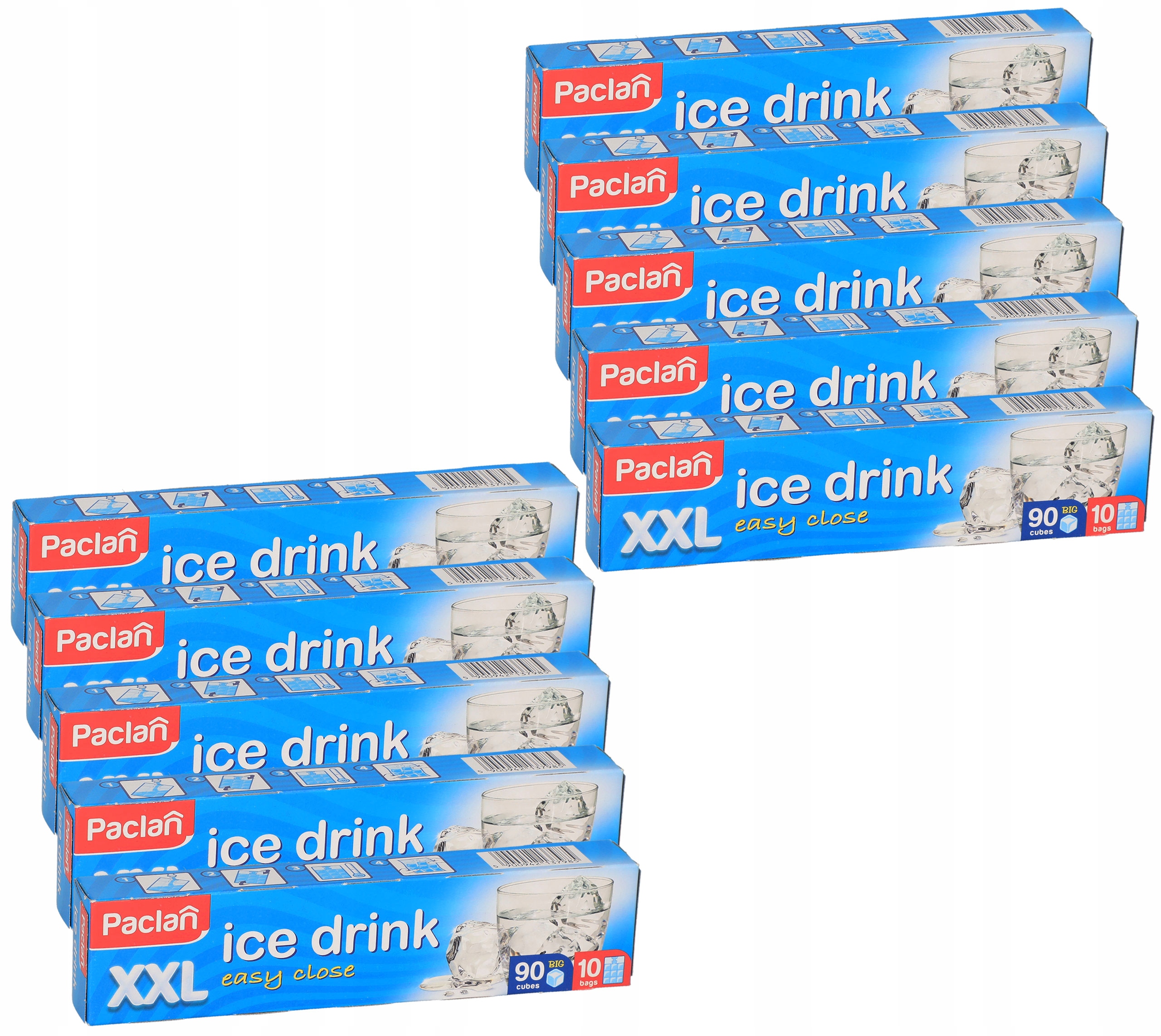 

Worki woreczki do lodu Paclan 90 szt XXL x10