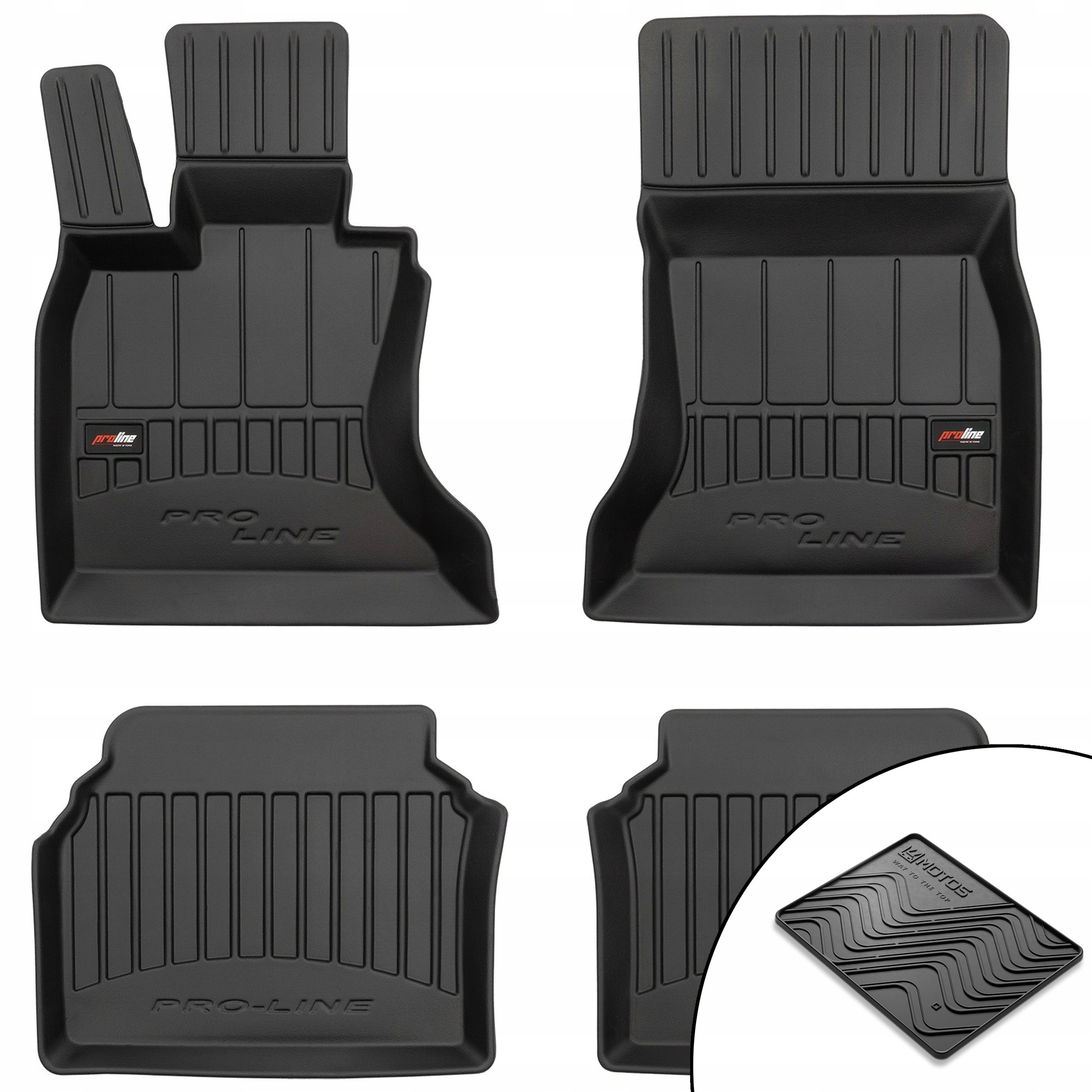 3D gumové rohože Bmw radu 5 Gran Turismo F07 2009-2017 rohož zdarma