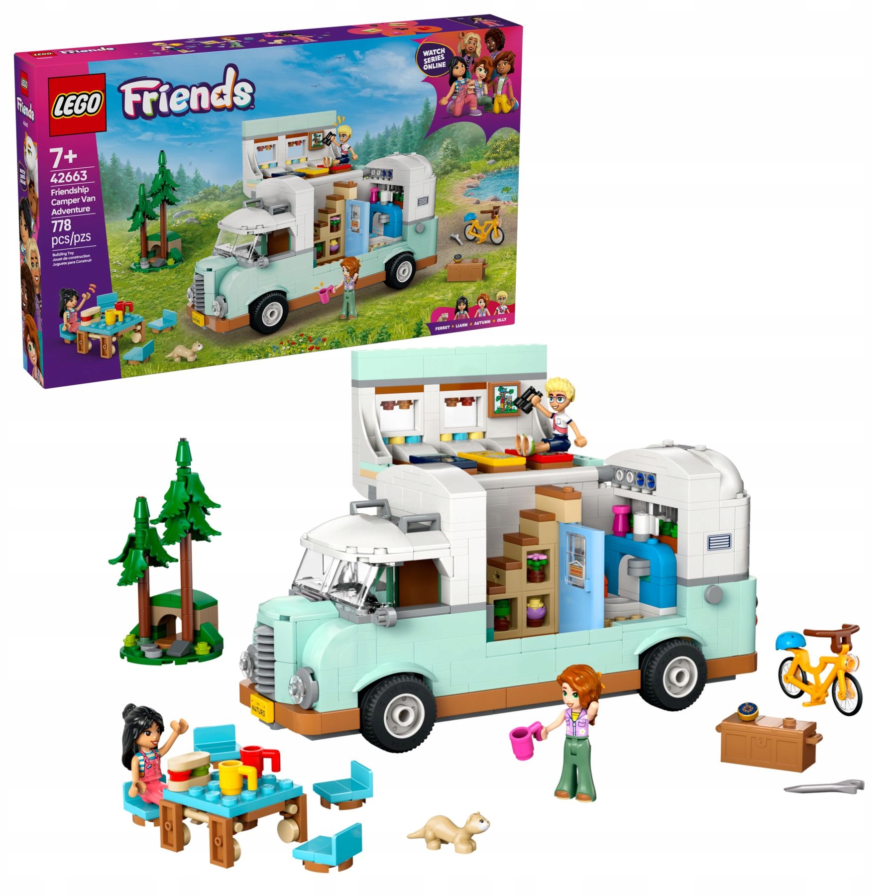 stavebnice Lego Friends 42663 Dobrodružství v karavanu přátel