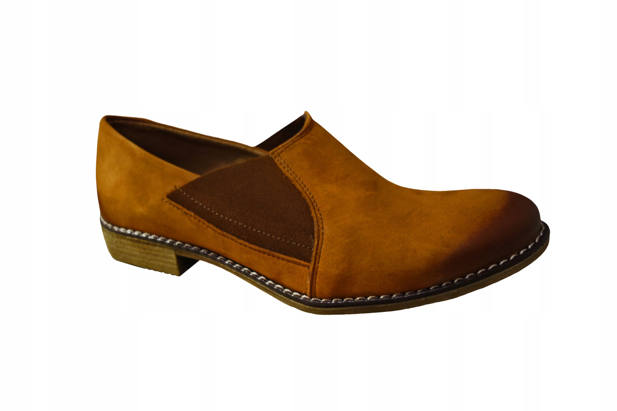 Skórzane mokasyny Natalii orzech-nubuk 37