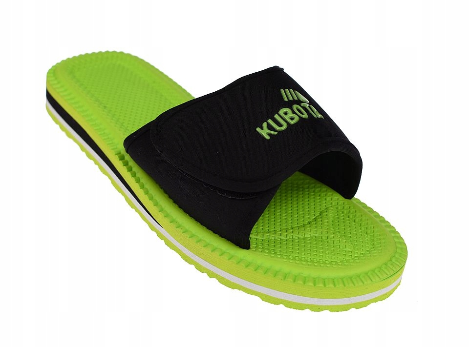 

Kubota Duże Klapki Męskie Rzepy limon-czar roz. 44