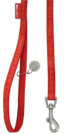 Levně Vodítko Mac Leather 25mm/1.2m červené