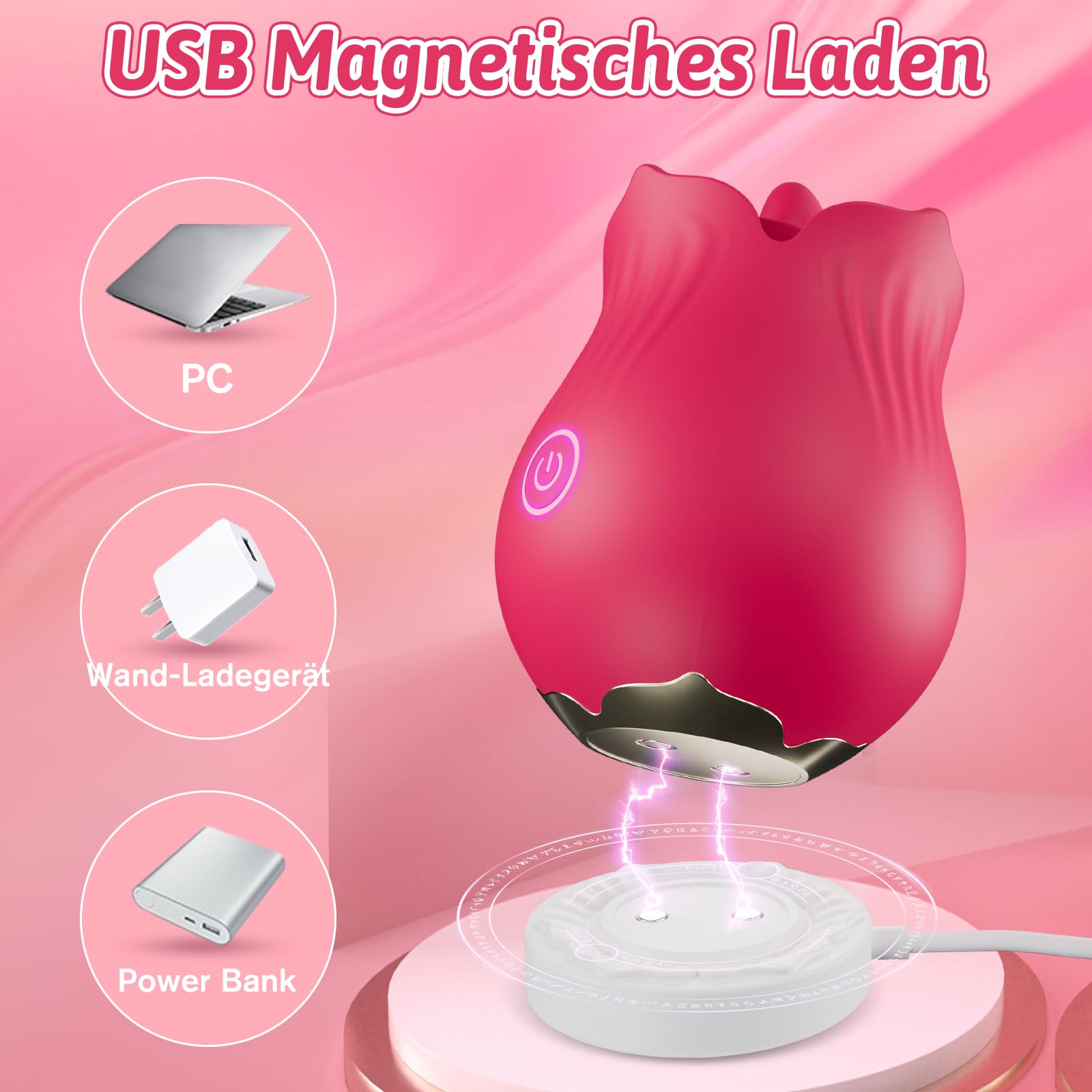 VIBRATOR DLA KOBIET G PUNKT Z 9 TRYBAMI WIBRACJI STYMULATOR KLITORIS — miniatura 4