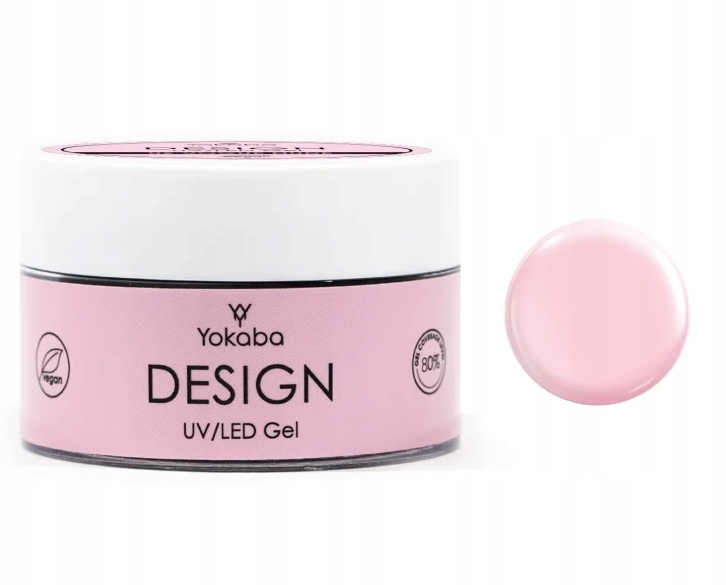 Żel budujący do paznokci różowy Yokaba Design 04 Mask Pink