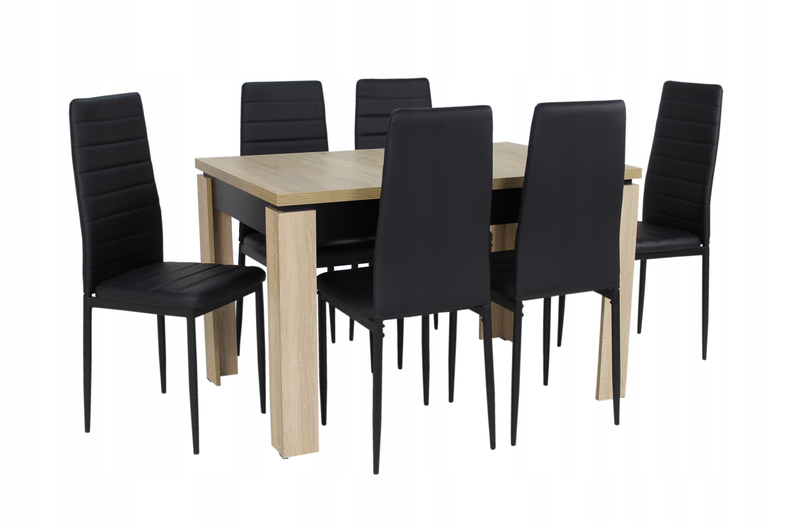 ZESTAW rozkładany stół 6 krzeseł SONOMA do salonu