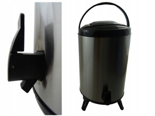 Duży Termos Cateringowy stalowy Z Kranem gastronomiczny z kranikiem 7.5L