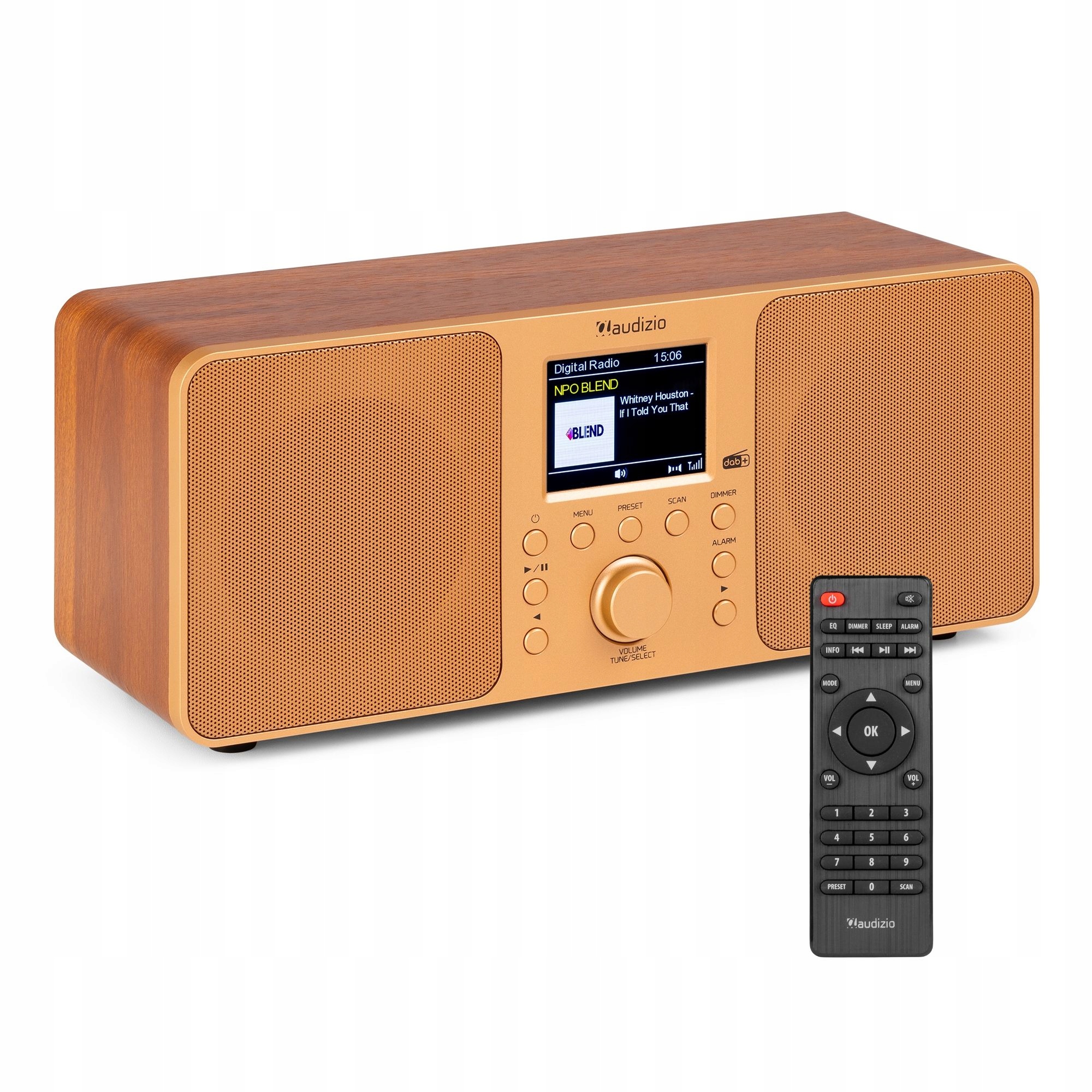 Radio cyfrowe Genua Dab+ Fm bluetooth miedziane Audizio