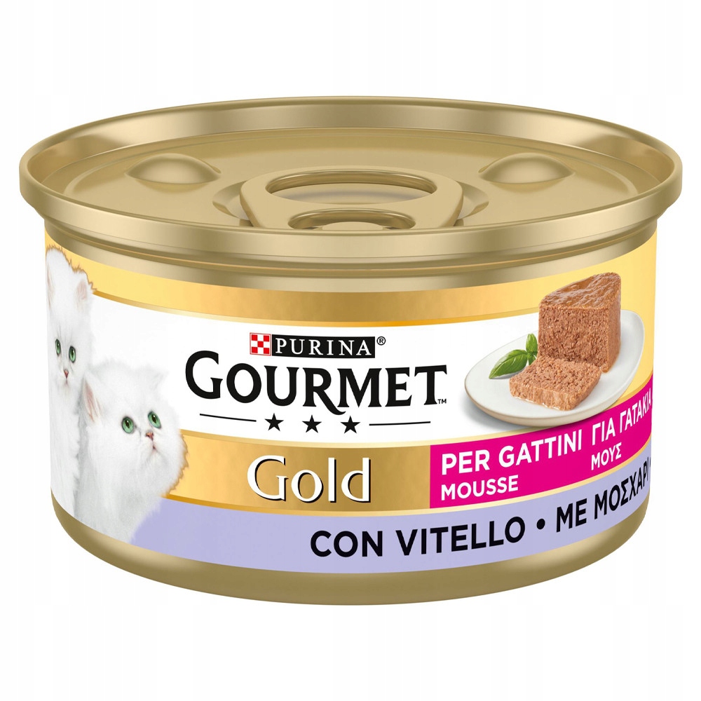 Levně 17X Purina Gourmet Gold Kitten pěna s telecím masem 85 g
