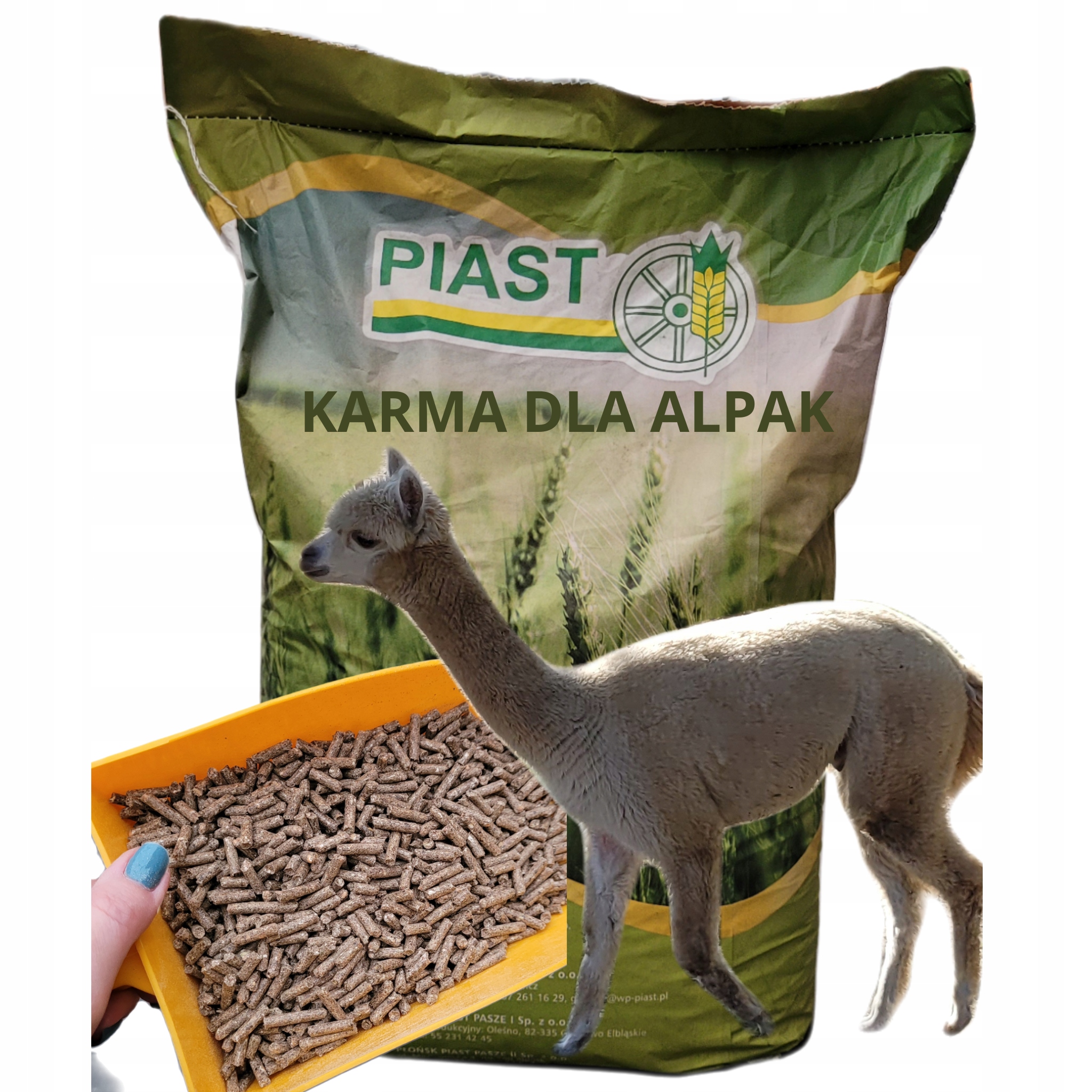 Pasza Karma Dla Alpak Granulat Piast 25KG Alpaka Bytowa