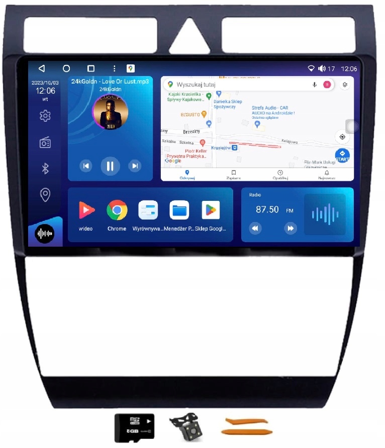 Rádio Android Navigácia VQ230 Qled Carplay Lte Gps Dsp Audi A6 C5 97-04