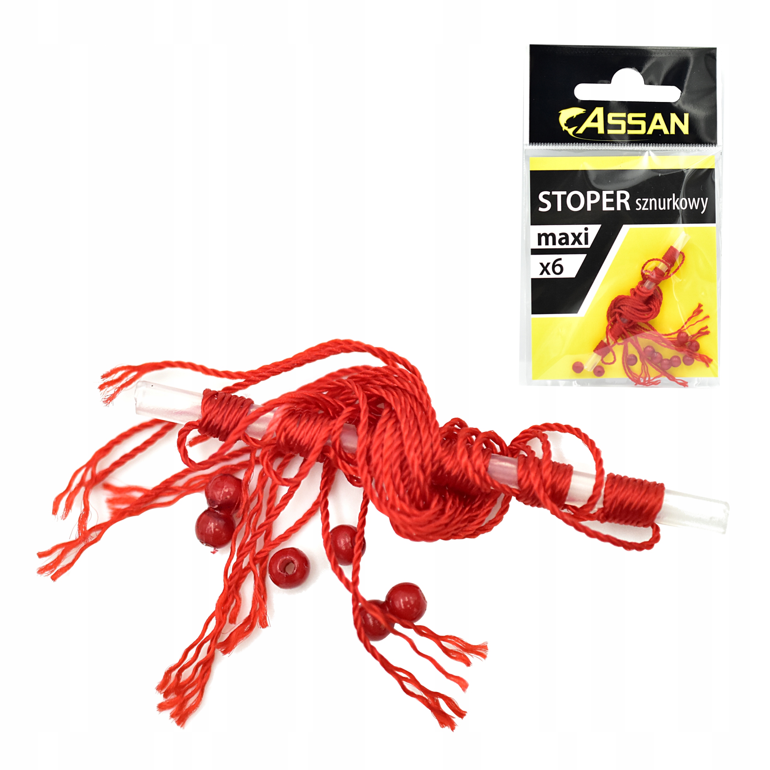 

Stoper stopery sznurkowe koralikowe z nitką Maxi