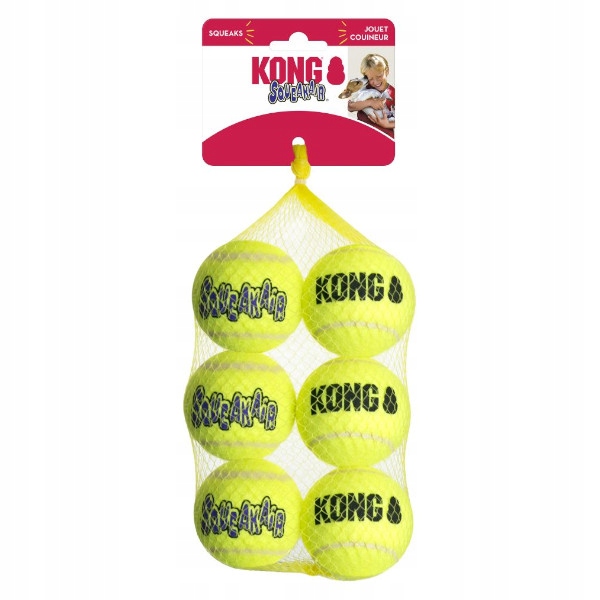 

Kong SqueakAir M piłka piszcząca 6szt 6cm