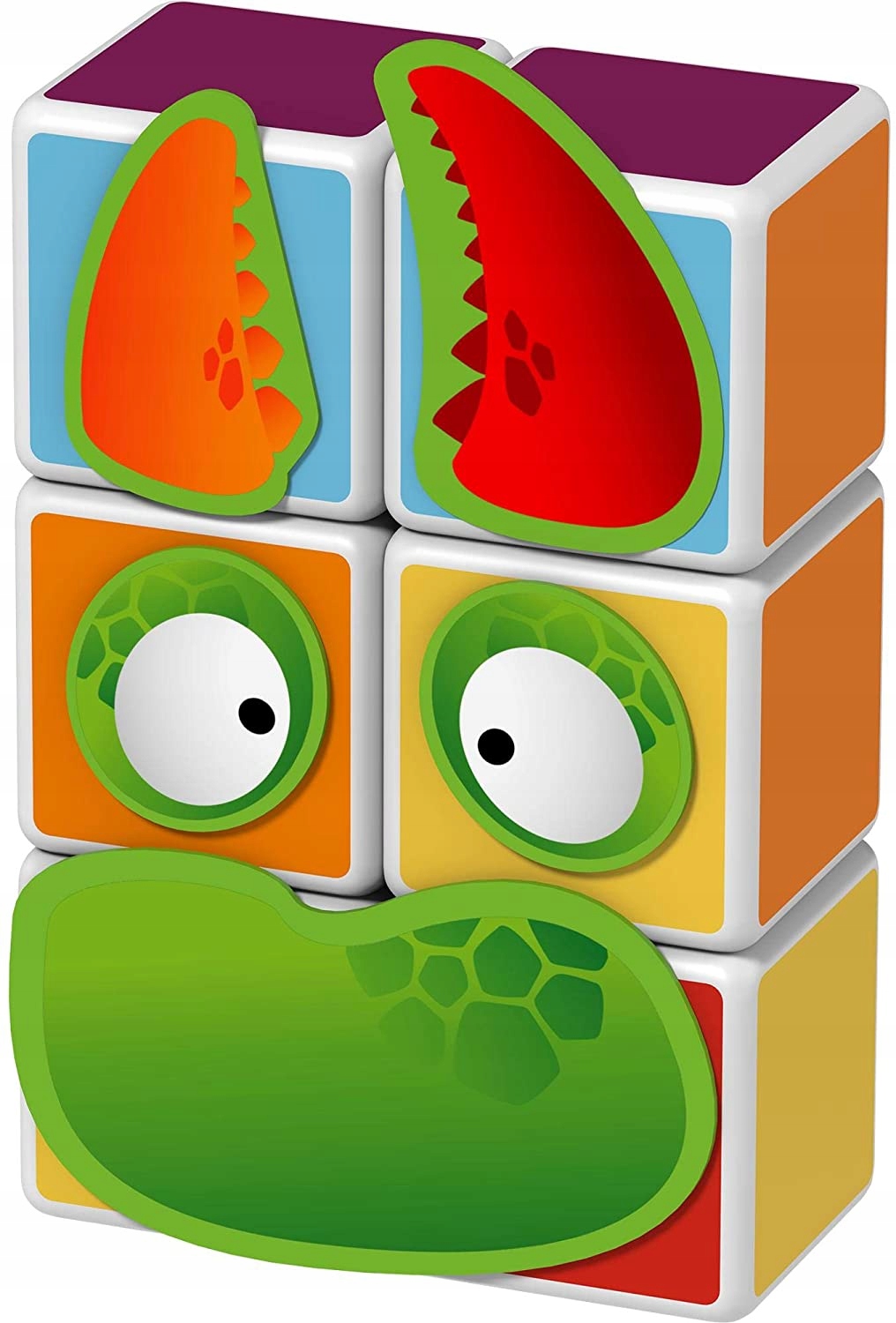 Geomag DINOZAURY KOSTKI MAGNETYCZNE DINO Materiał plastik