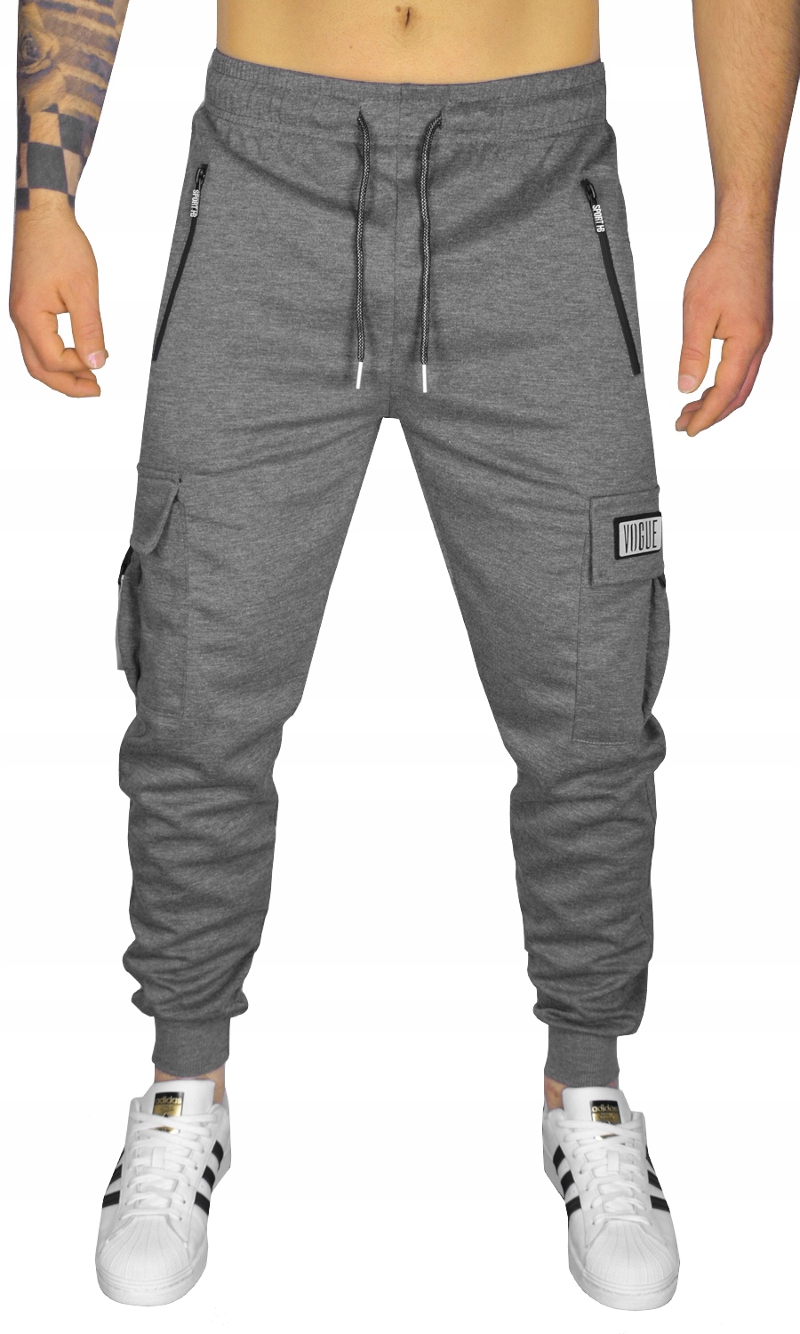 BOJÓWKI DRESOWE SPODNIE MĘSKIE KIESZENIE DRESY Marka inna