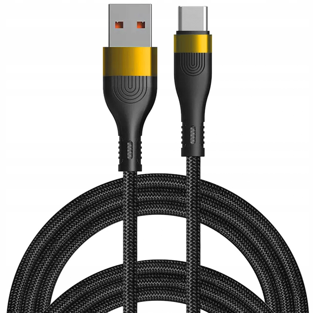 SZYBKI MOCNY DŁUGI KABEL USB C TYPE C TYP-C SZYBKIE ŁADOWANIE QC 3.0 2M