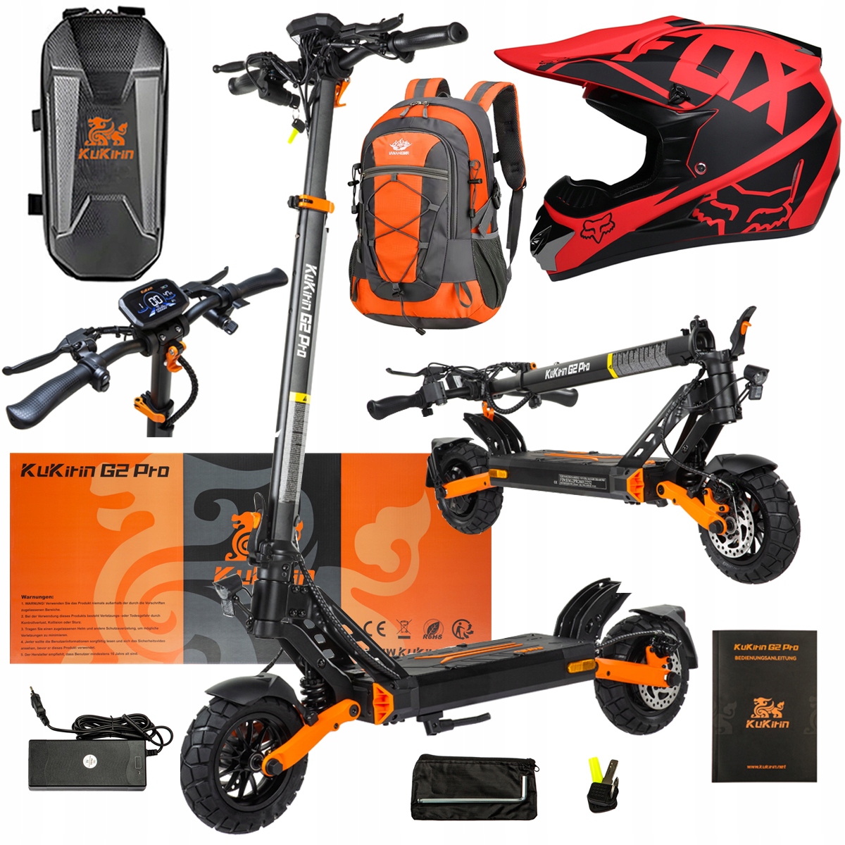 Pojazd Elektryczny KuKirin G2 Pro Abe 500w 48V 15.6AH 65KM 25KM/h +Dárek