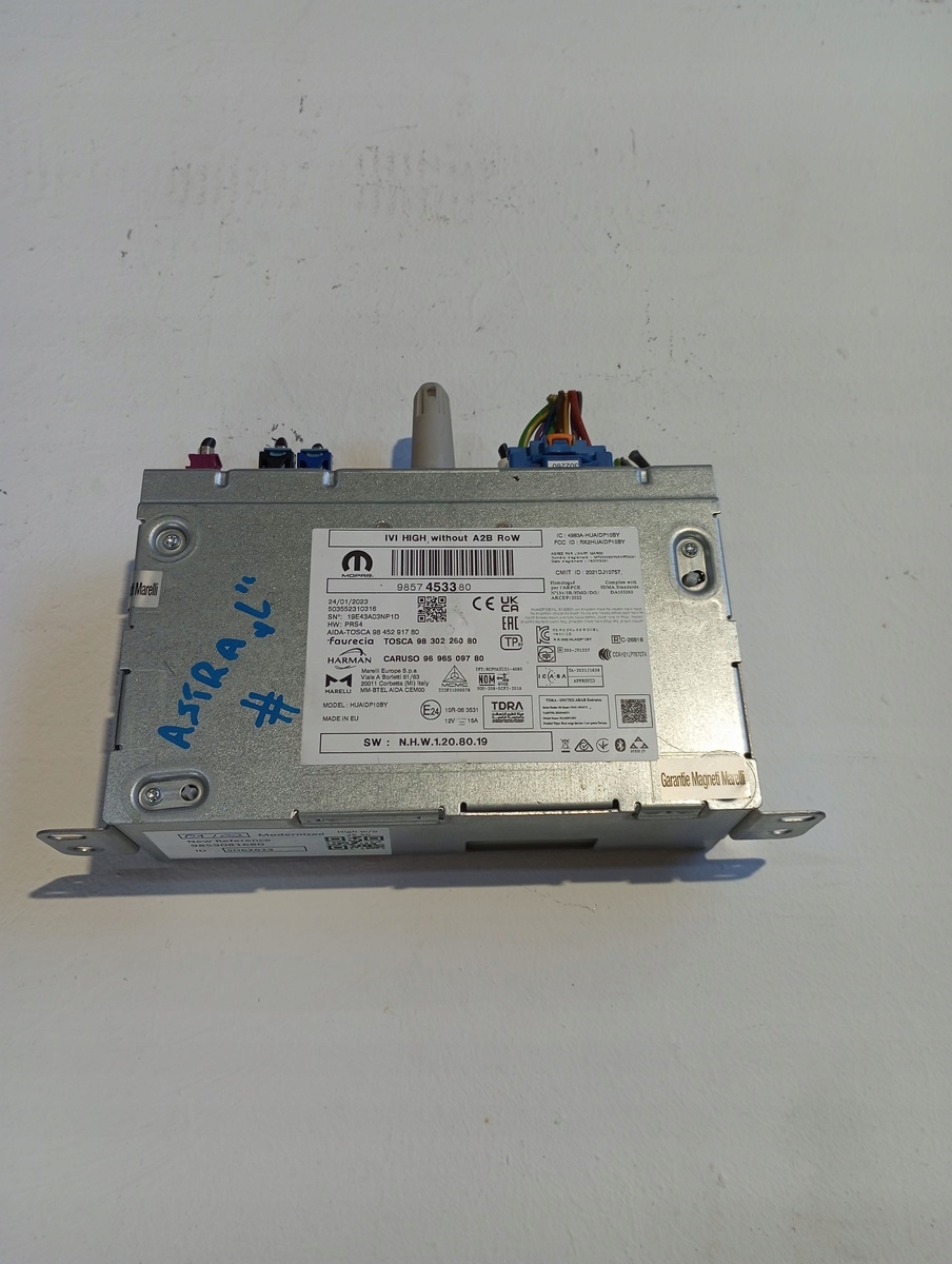 Radio OPEL ASTRA L 6 VI 9857453380